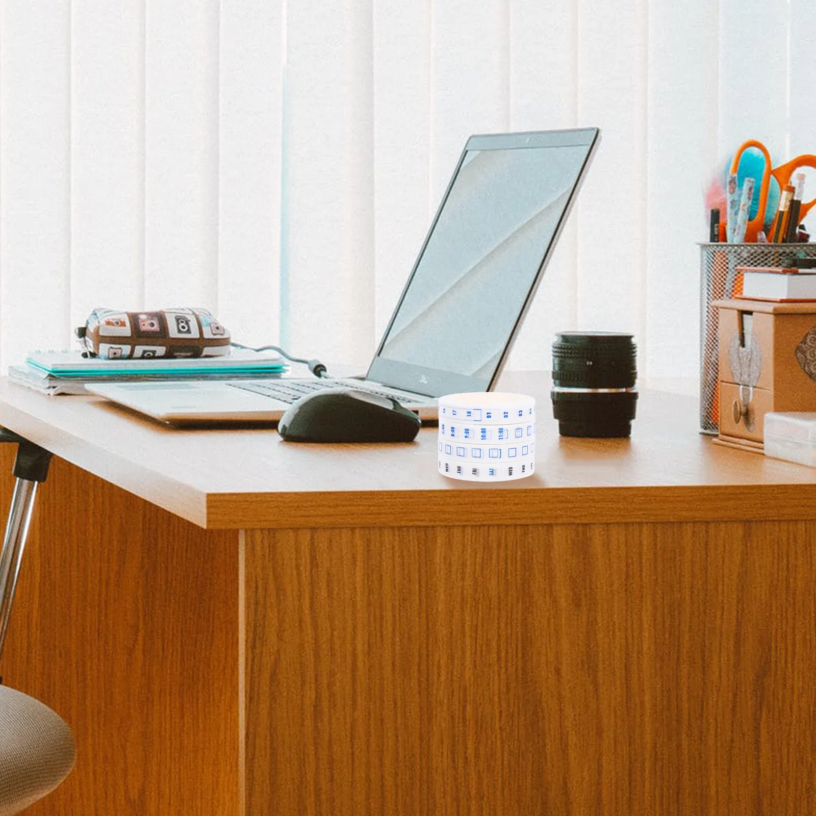 4 لفات مكتب مجلة كفاءة الوقت اشي الشريط الزخرفية مخطط سكرابوكينغ ورقة الشريط تاريخ أسبوعي اليومية