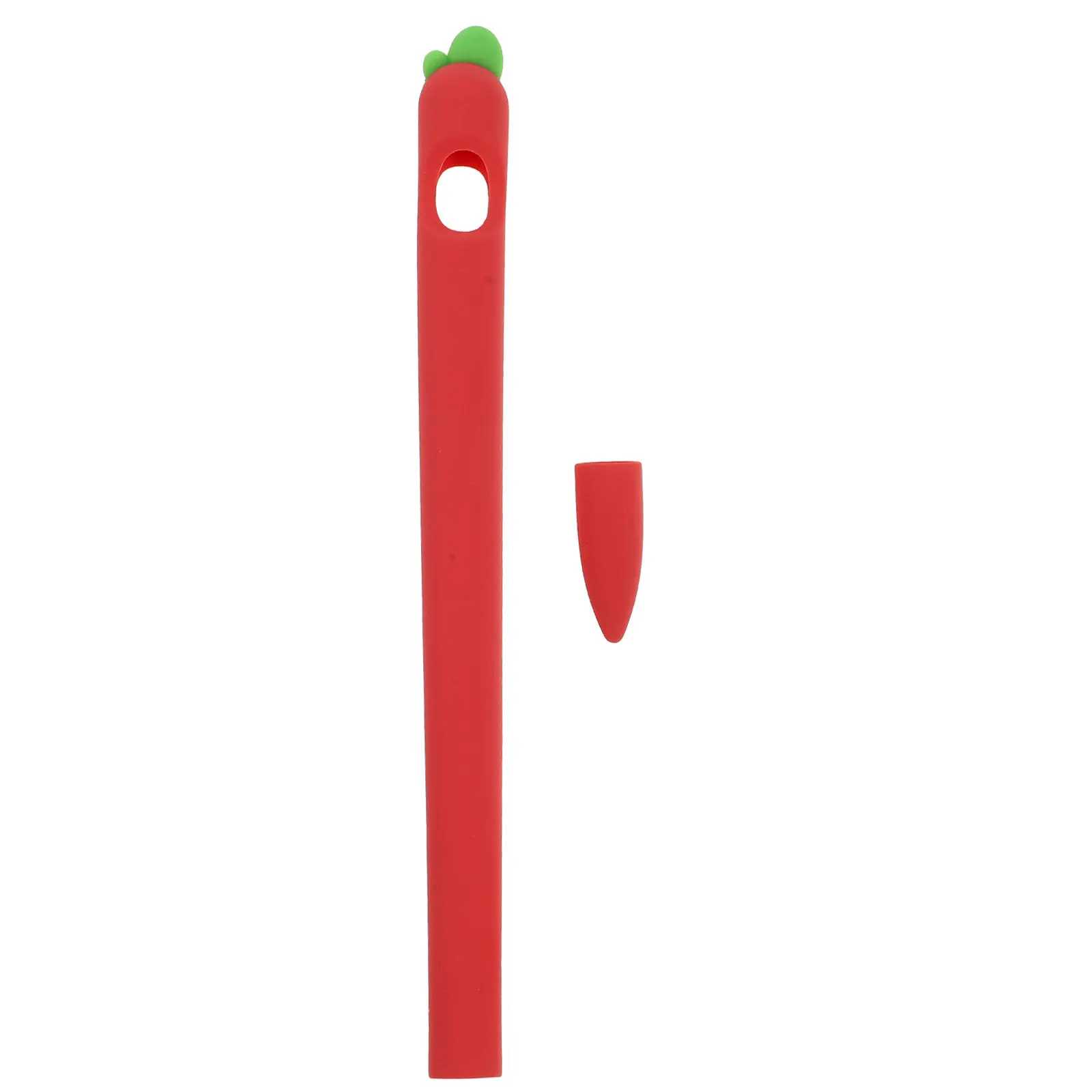 Silicone Stylus Pen Protector Compatible with Pencil 1 Soft Sleeve Carrot Design Comfortable Durable Cover Stylus Cover