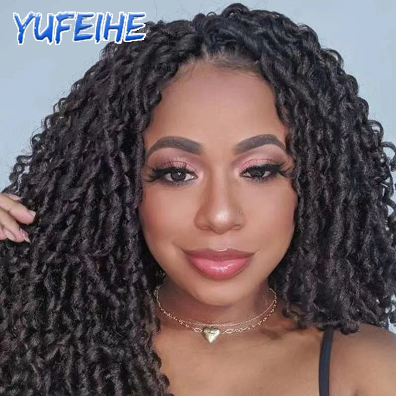 Synthetic Crochet Hair Short Straight Dreadlocks Braiding Hair Extensions Soft Locs Dreads Pre-Looped Fake Hair 14Inch 70g/pack