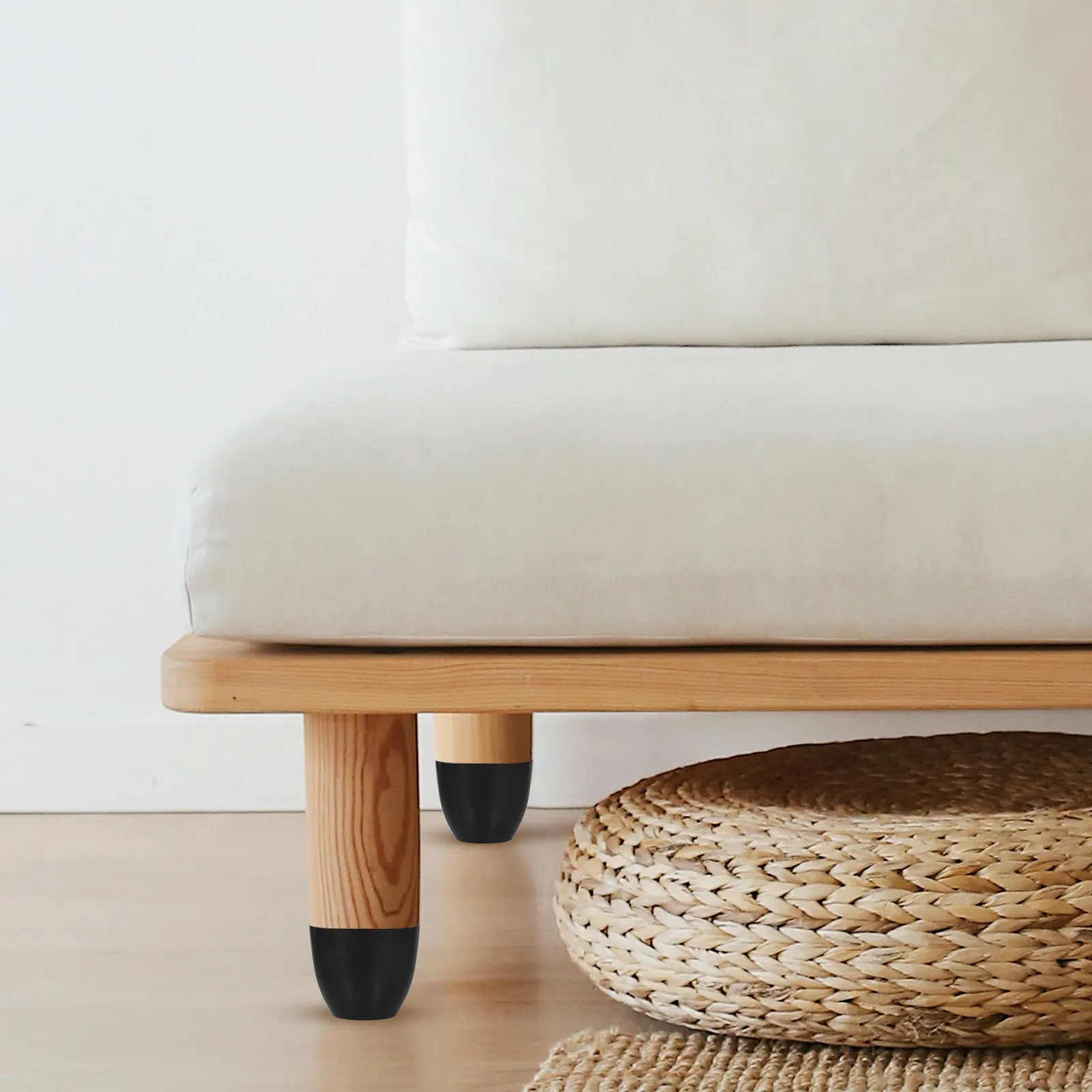 

Комплект из 4 пластиковых ножек для мебели: сменные опоры для дивана, стула, стола, шкафа – прочные, с высокой несущей способностью, защита пола