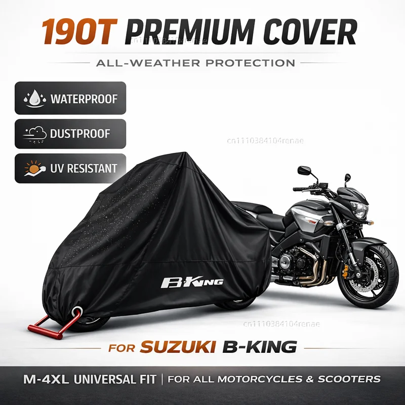 

For Suzuki B-KING 1300 Bking 1340 Bking1300 190T Motorcycle Cover Waterproof Dustproof UV Protection All Season