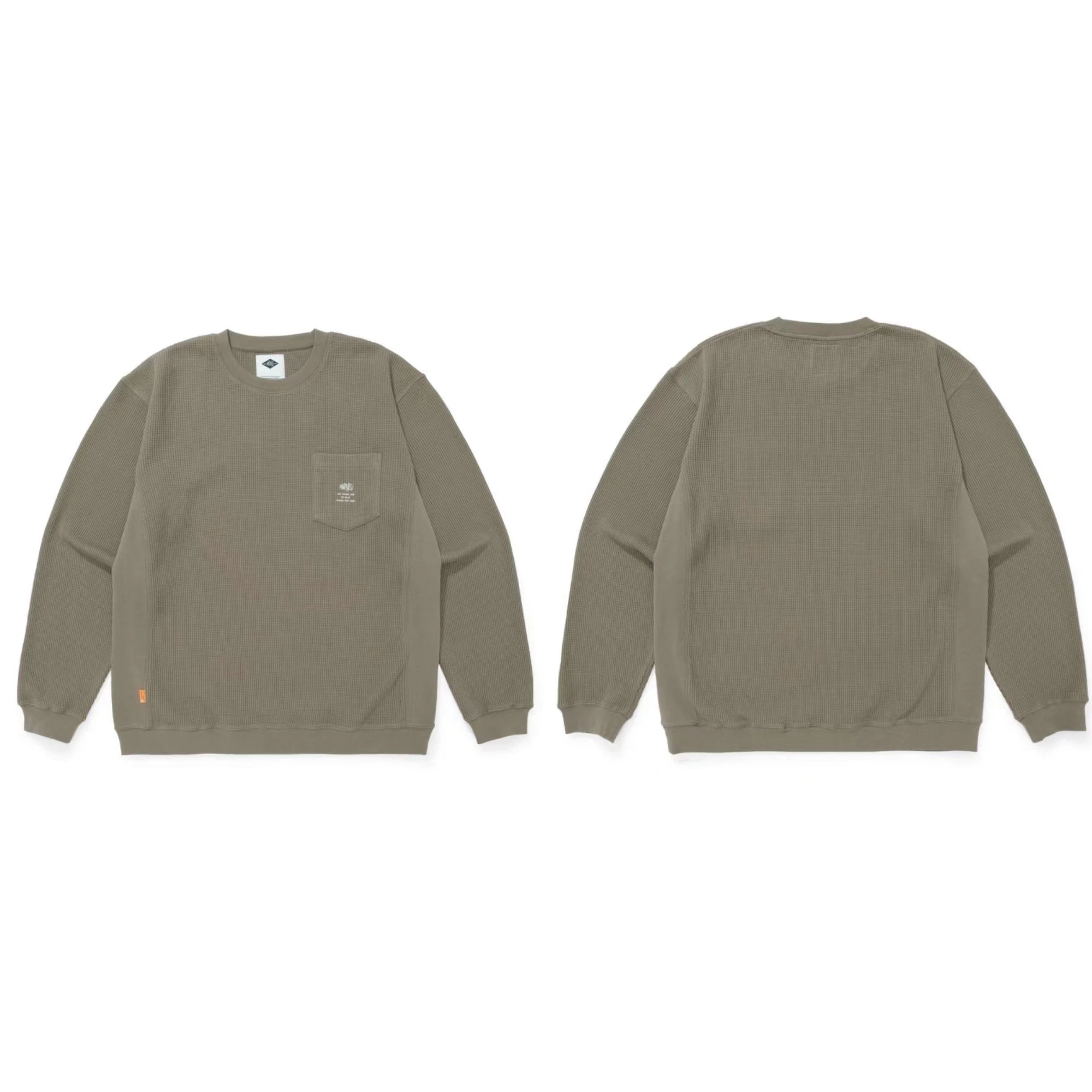 

Толстовка с длинным рукавом и капюшоном, окрашенная воском, с круглым вырезом, повседневная, свободного кроя, из хлопка и полиэстера, молодежная, трендовая, осень-зима