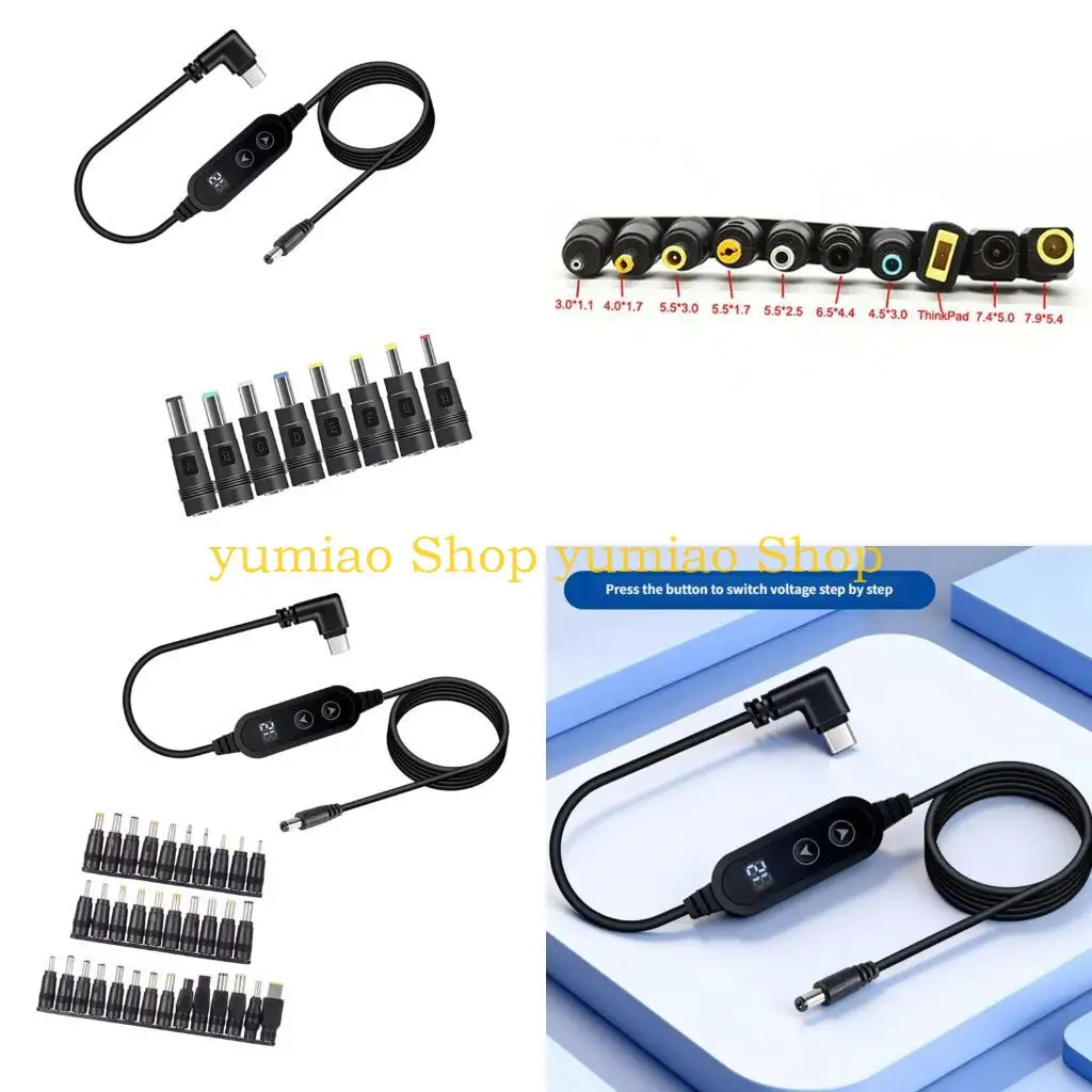 587B Universal Type C Triggers Cable Adjustable 5-20V for Fast Charging and Data Transfer For Multiple Electronic Devices