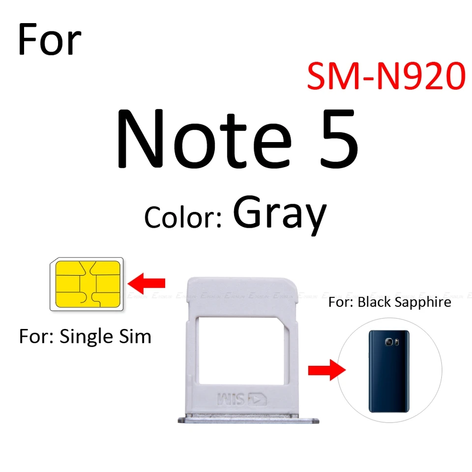 Sim Card Tray Socket Slot Reader Adapter For Samsung Galaxy Note 5
