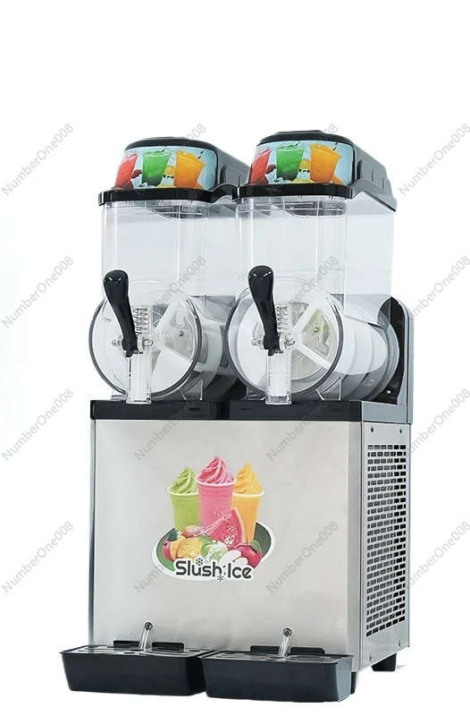 3-Tank Commercial Slush Machine - Automatic Frozen Beverage Maker for Business for Juice, Smoothie, Margarita