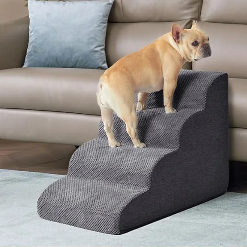 Detachable And Washable Kennel Memory Foam Dog Sofa Stairs Pet 3 Steps Stairs For Small Dog Cat Ramp Ladder Pet Stairs