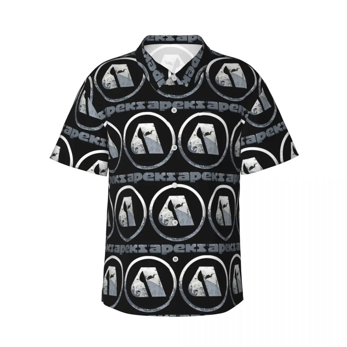 

A For Apeks Men's Shirts Hawaiian Short Sleeve Shirt Funny Lapel Tops for Summer Beach