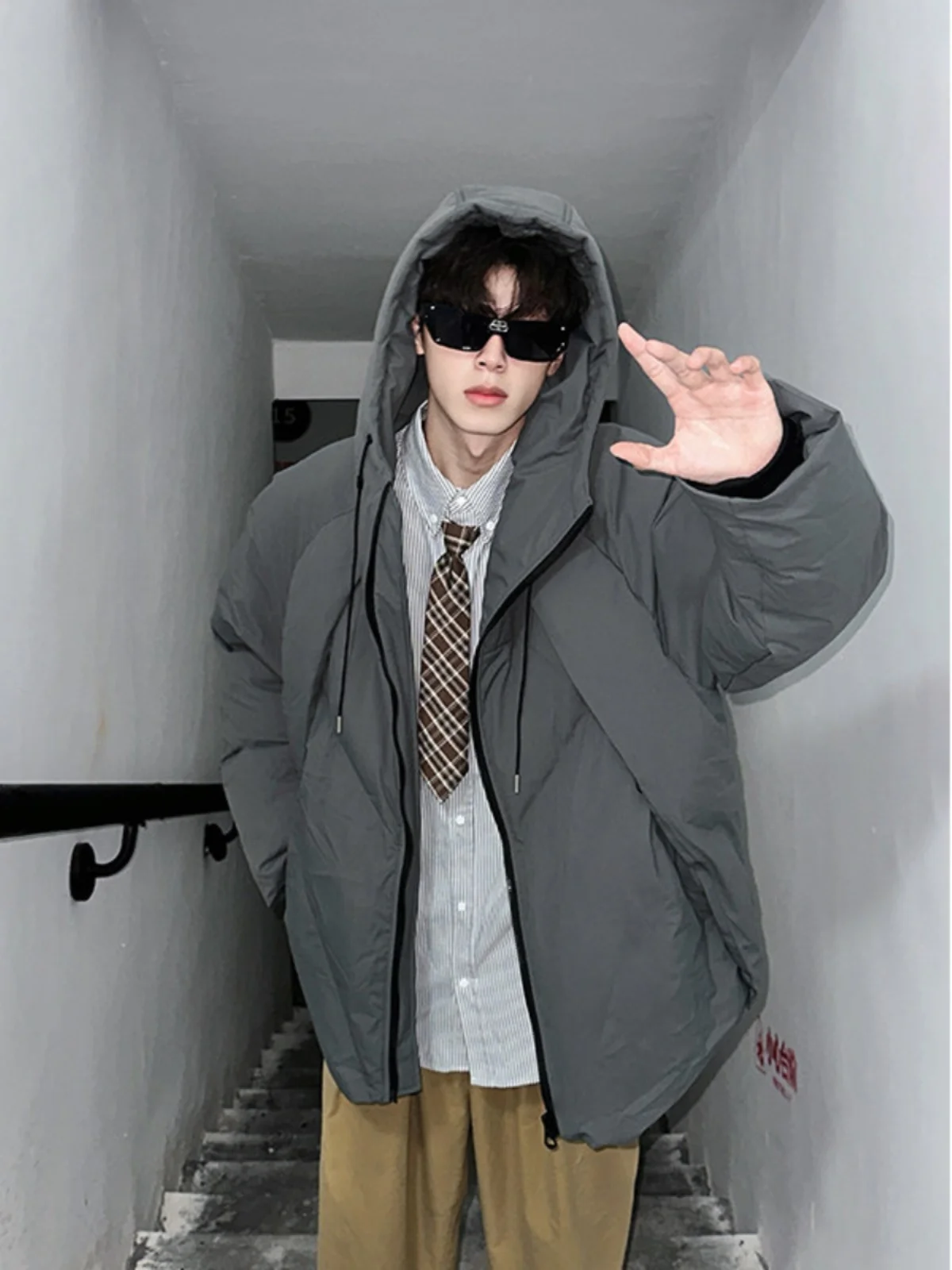 

Мужская зимняя теплая куртка-парка Thiened American Sle Workwear с капюшоном, хлопковая, для защиты от холодов в северо-восточных регионах