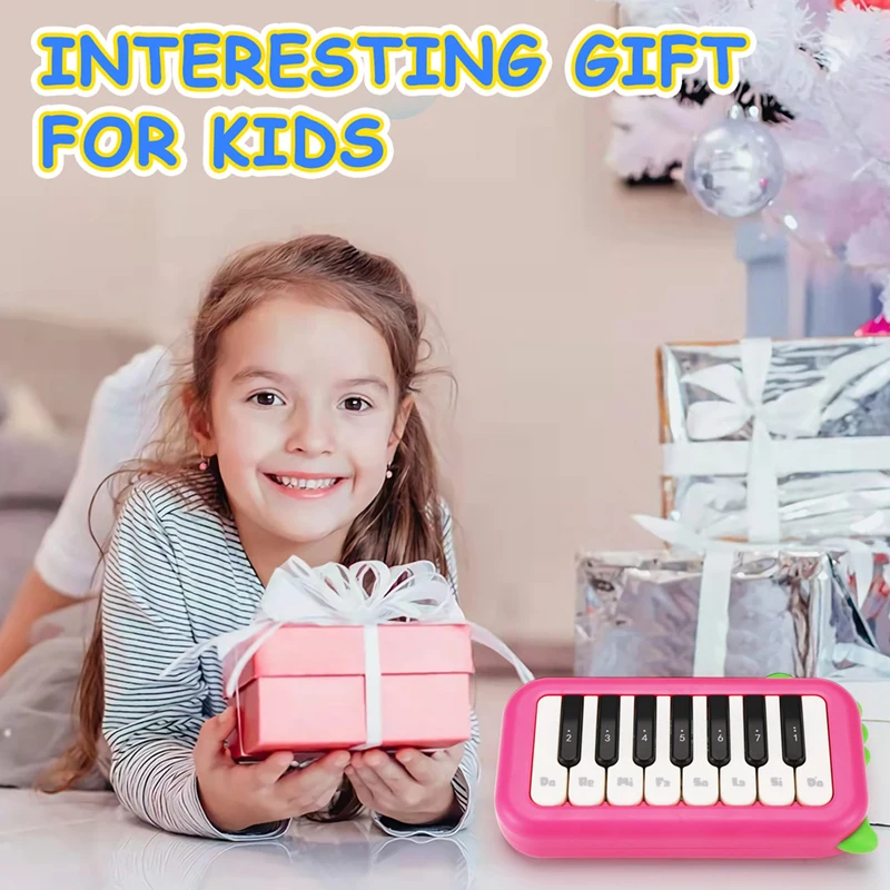 New 15Key Pocket Piano Mini Electronic Piano One Click Switching Between 3 Different Tones Illuminated Keys Music Instrument