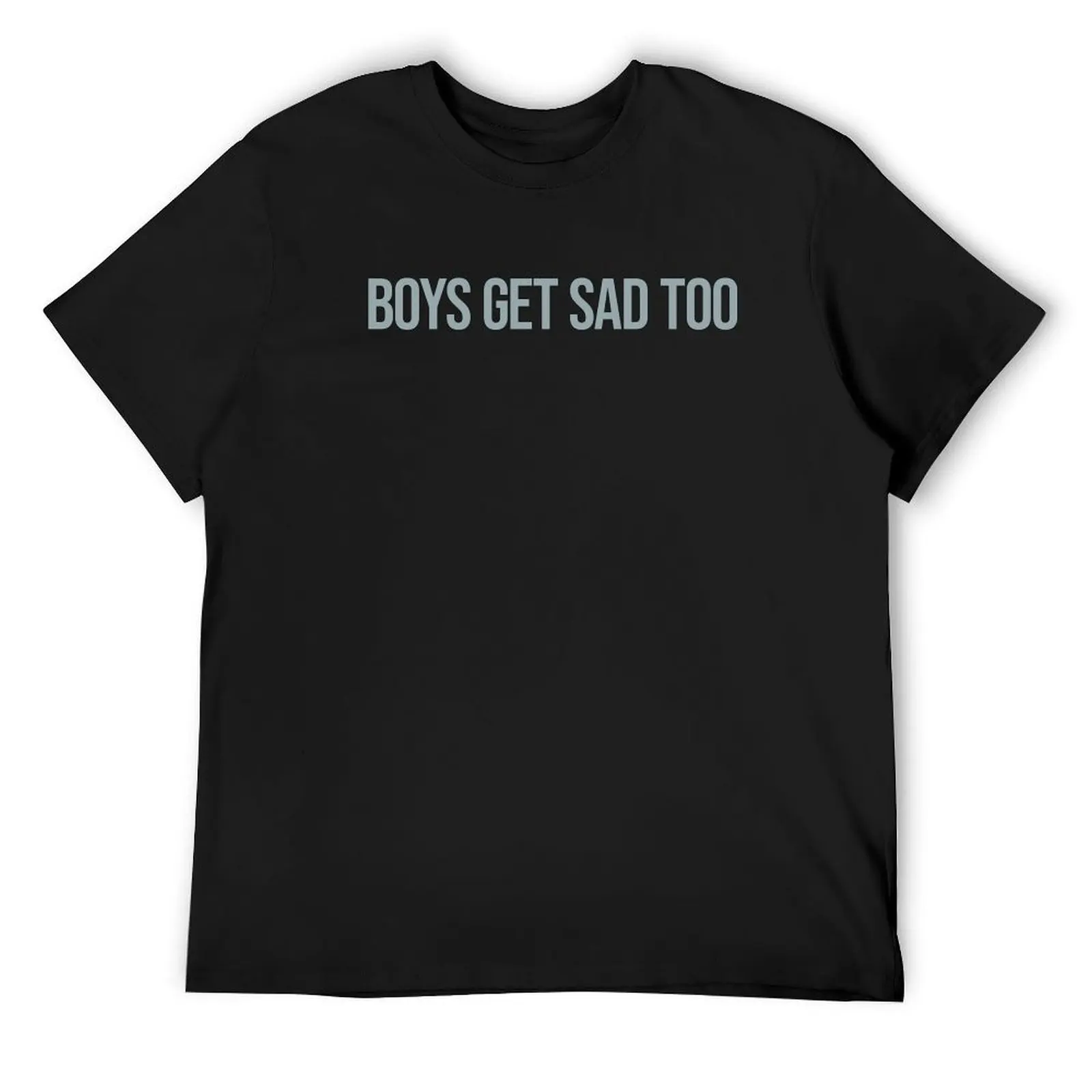 Boys get sad too T-Shirt kawaii clothes blue archive anime tshirt clothes for men