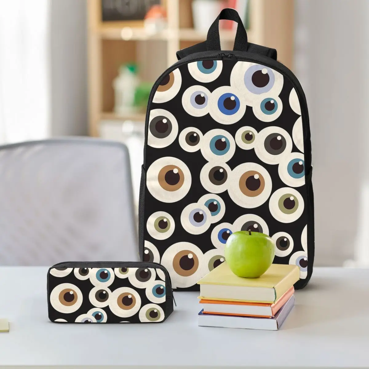 Ophthalmologist, Optometrist, Optometry, Eye Dr, Eyeballs Backpack BookBag School Bag Shoulder Bags 3ps Lunch Bag Pencil Case