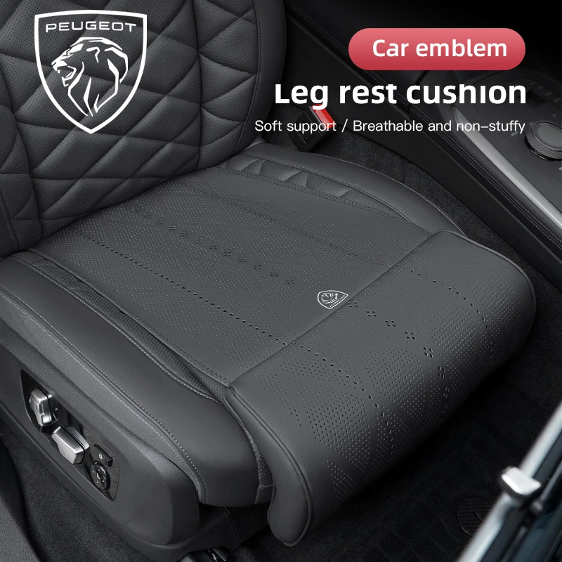 

Car Seat Leg Support Extension Leather Auto Extender Cushion For Peugeot 208 308 307 207 3008 407 508 2008 5008 301 408 607 4008