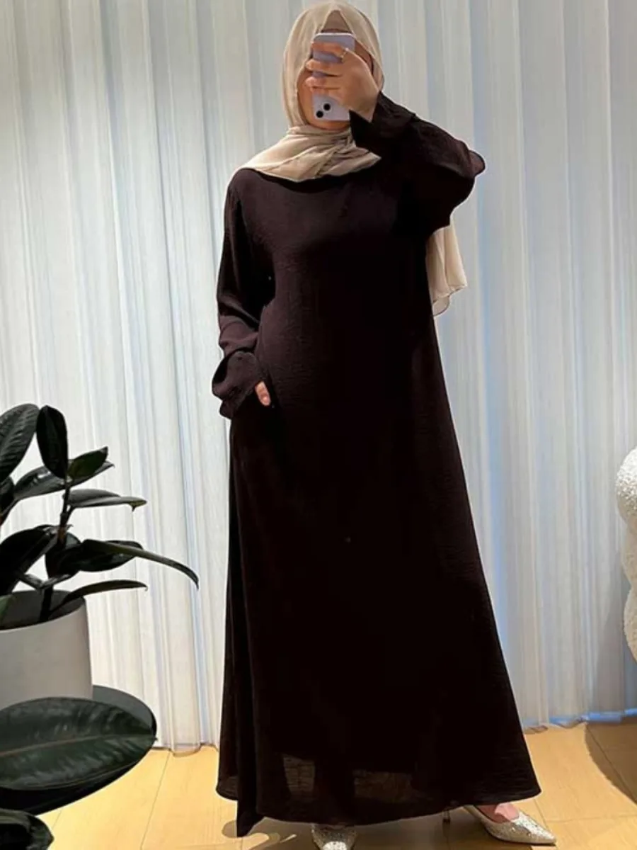 Eid Muslim Abaya for Women Dresses Jalabiya Modest Arab Long Robe Ramadan Morocco Dubai Abayas Kaftan Islam Saudi Vestidos 2024