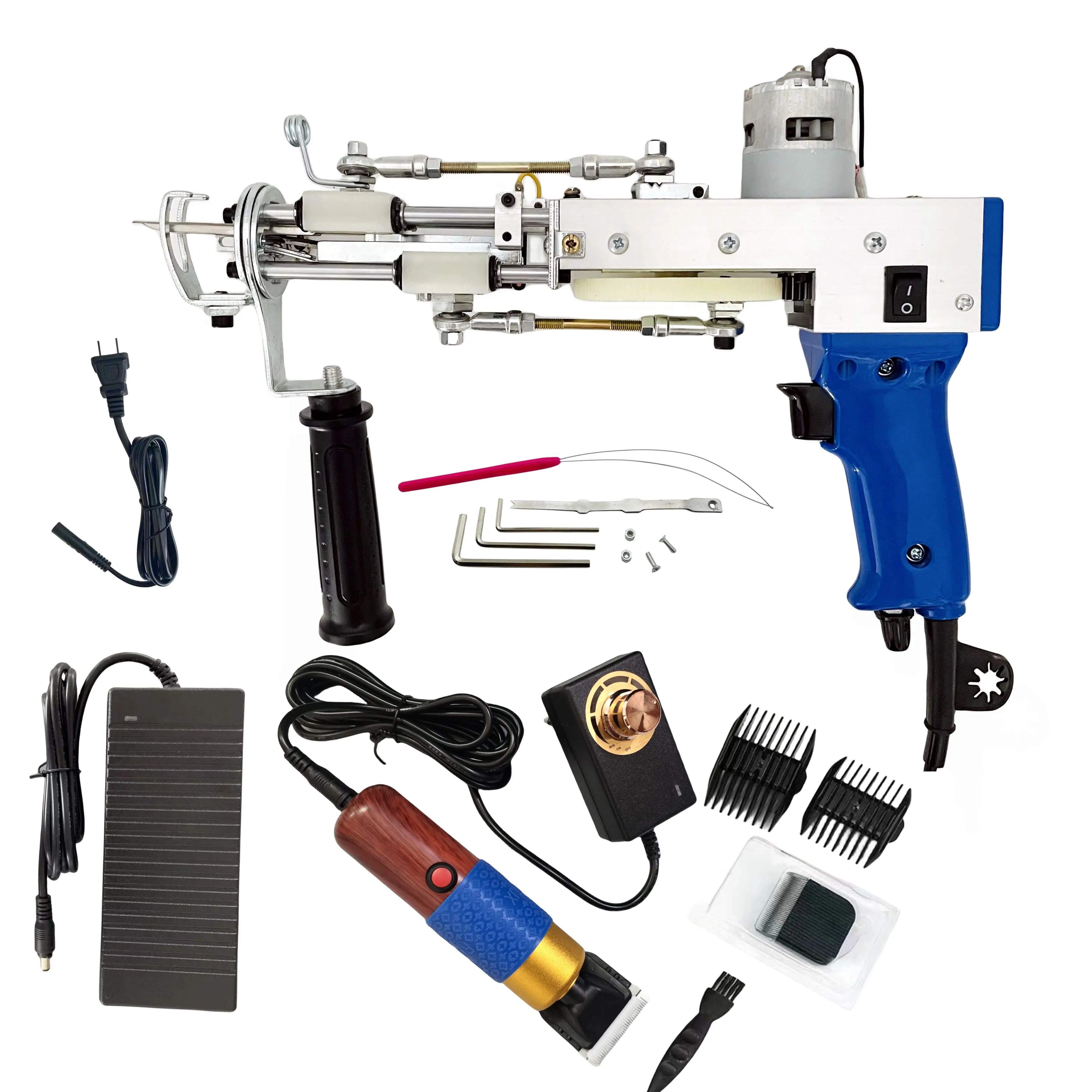 High Quality New 2-in-1 Tufting Gun Carpet Weaving Gun Tufting Gun Carpet Machine tuft gun kit 	tufting kit tufting set