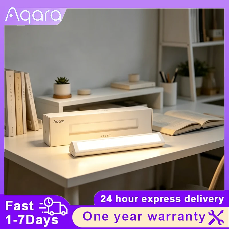 Aqara 3200K LED Induction Night Light Magnetic Design 2-level Brightness Human Body Sensor Night Light Bedroom Closet