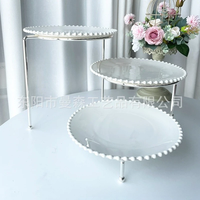 LMM can be freely rotated three-layer cake table dessert table activity display table ornament