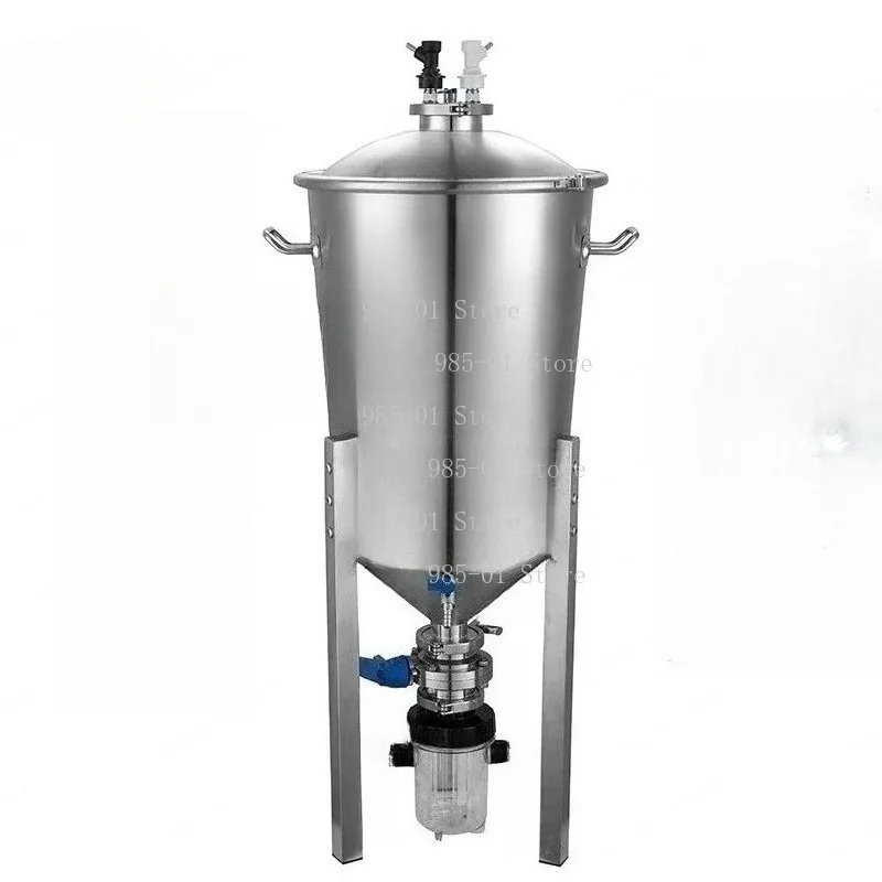 Home Craft Beer Brewing Fermenter, 35L Pressurized Stainless Steel Fermentation Tank Durable Brewing Accessory