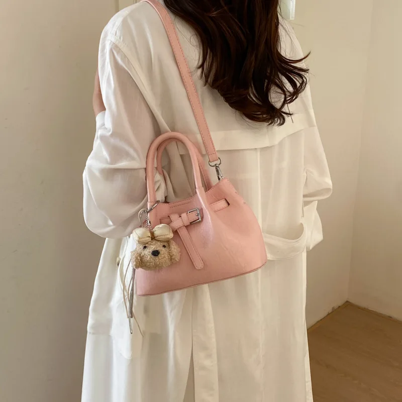 Exquisite bag women's 2026 new spring and summer niche super fire commuting to work single shoulder crossbody bucket bag