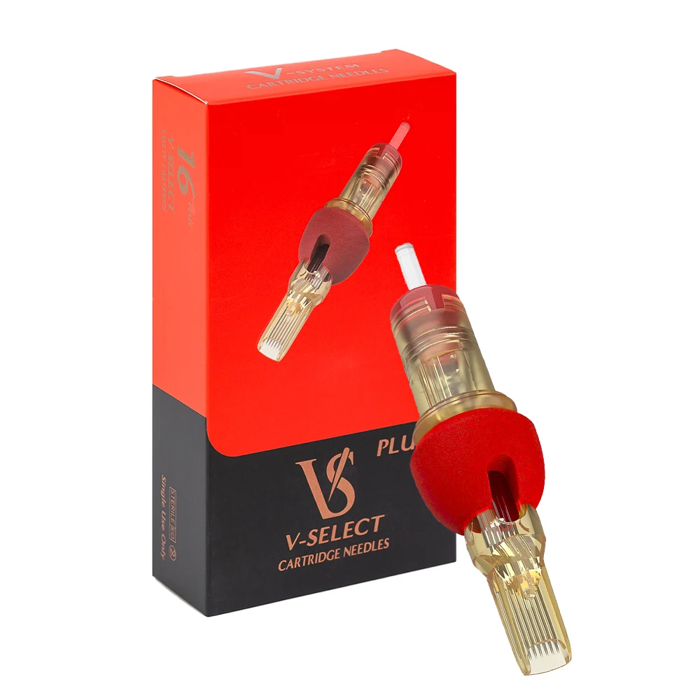 EZ V-Select Patronen-Tattoo-Nadeln plus gebogene Magnu RL RS Magnum Schaumstoffabdeckungen für Patronen-Tattoo-Maschinenstift 16 Stück/Box – Detail 1