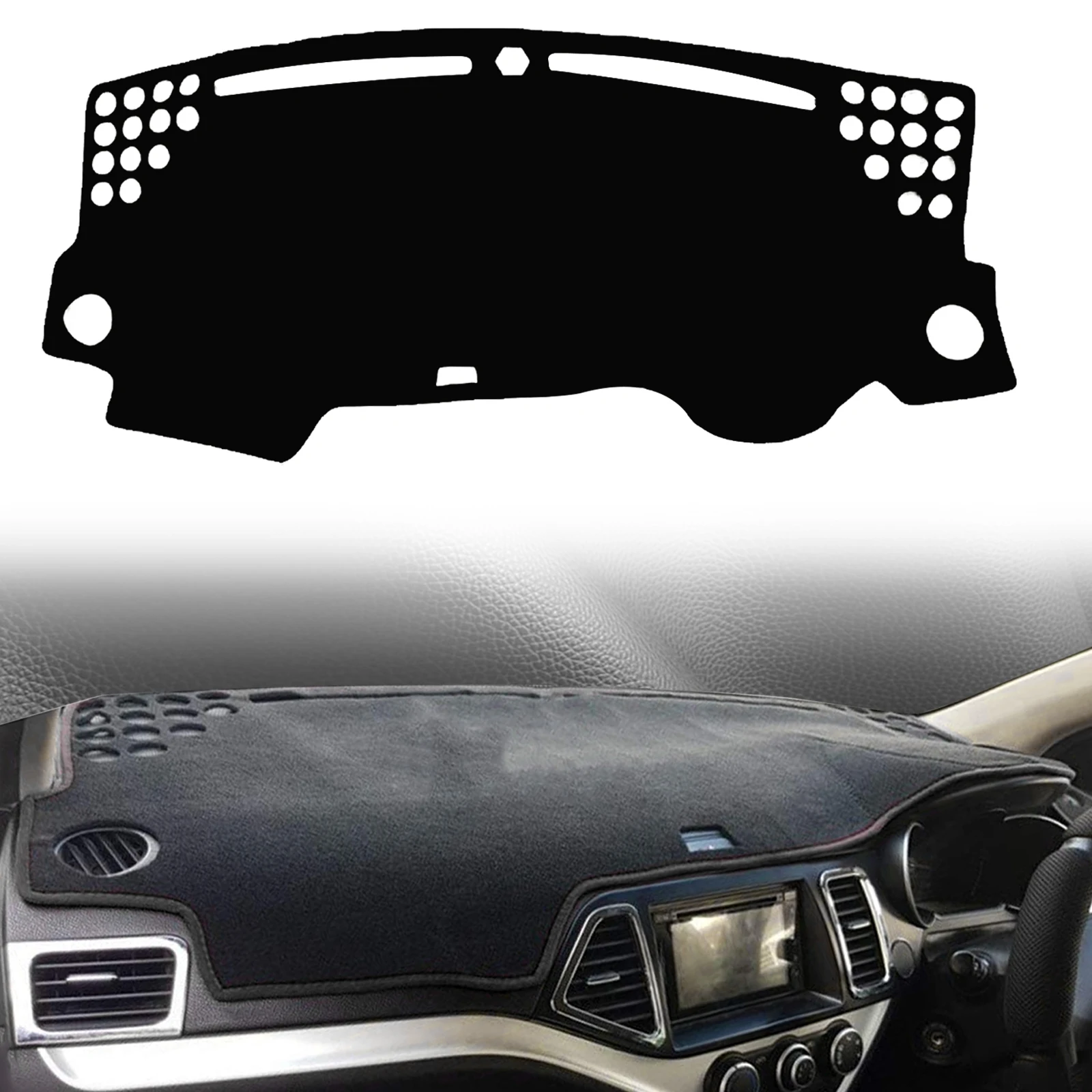 

fit for Kia Picanto Morning 2012-2014 2015 2016 ​​Car Dashmat Dashboard Cover Pad DashMat Sunshade Protective Carpet Accessories