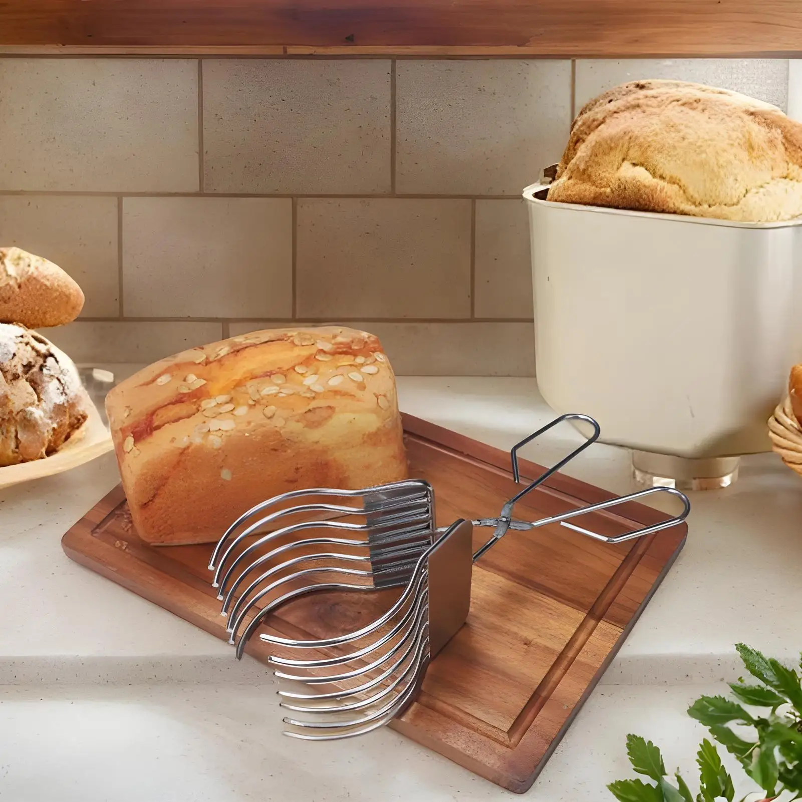 Soporte para cortar cebolla, pinzas para carne, abrazadera de acero inoxidable, utensilios de cocina, soporte para tomate para pan, limón, patata, barbacoa