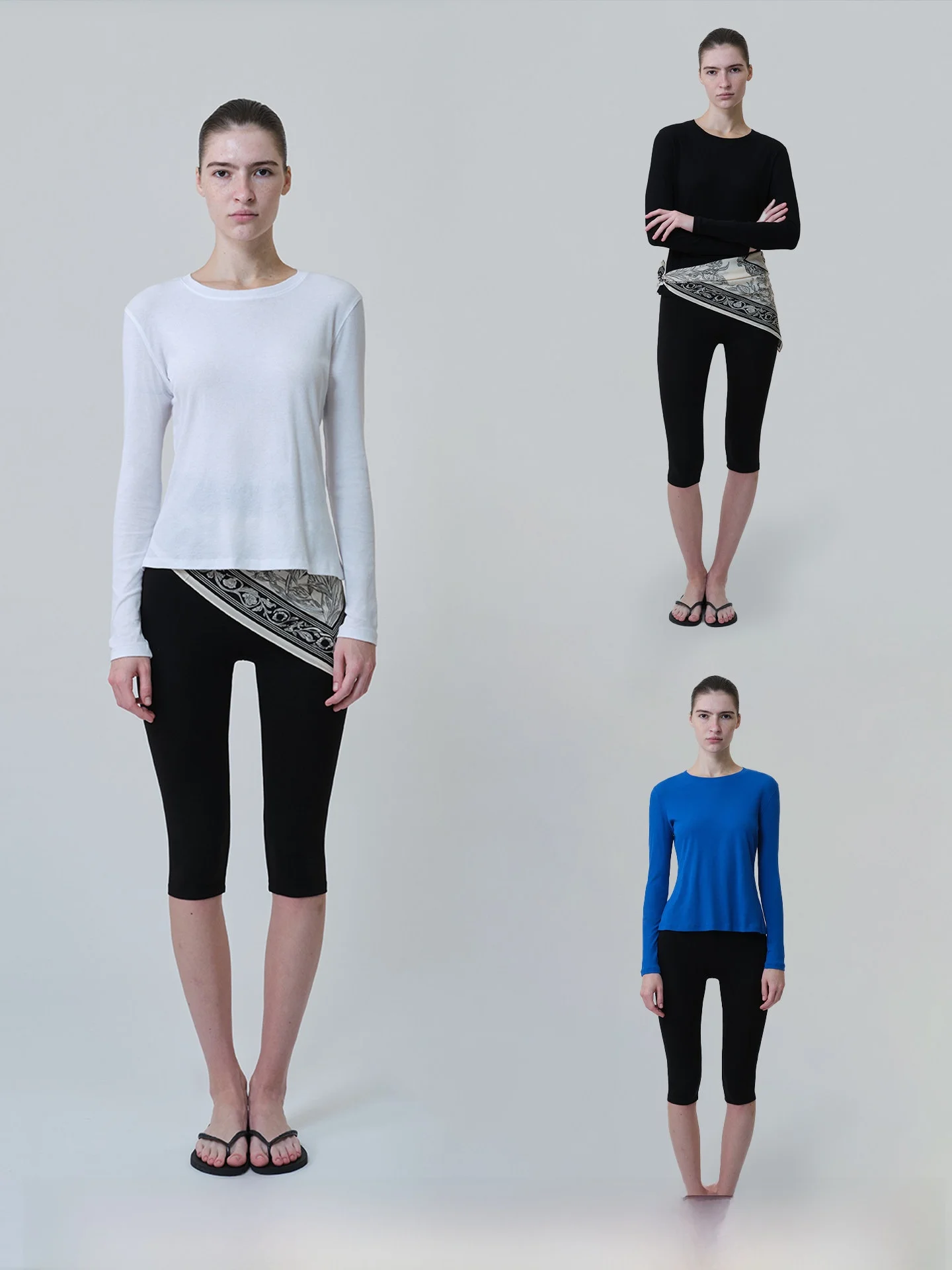 

AOLOL Organic Cotton Long Sve round Ne T-irt Women's Loose Fit Basic Versatile Top Outerwear Inner Match Boting