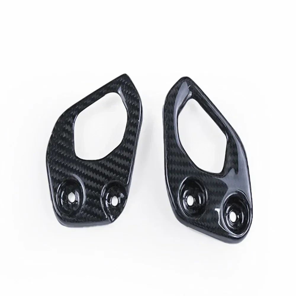 สําหรับ BMW R1200GS R1250G 100% 3K คาร์บอนไฟเบอร์ Heel Guards อุปกรณ์เสริมรถจักรยานยนต์อะไหล่แผ่นส้น COVER GUARD Protector