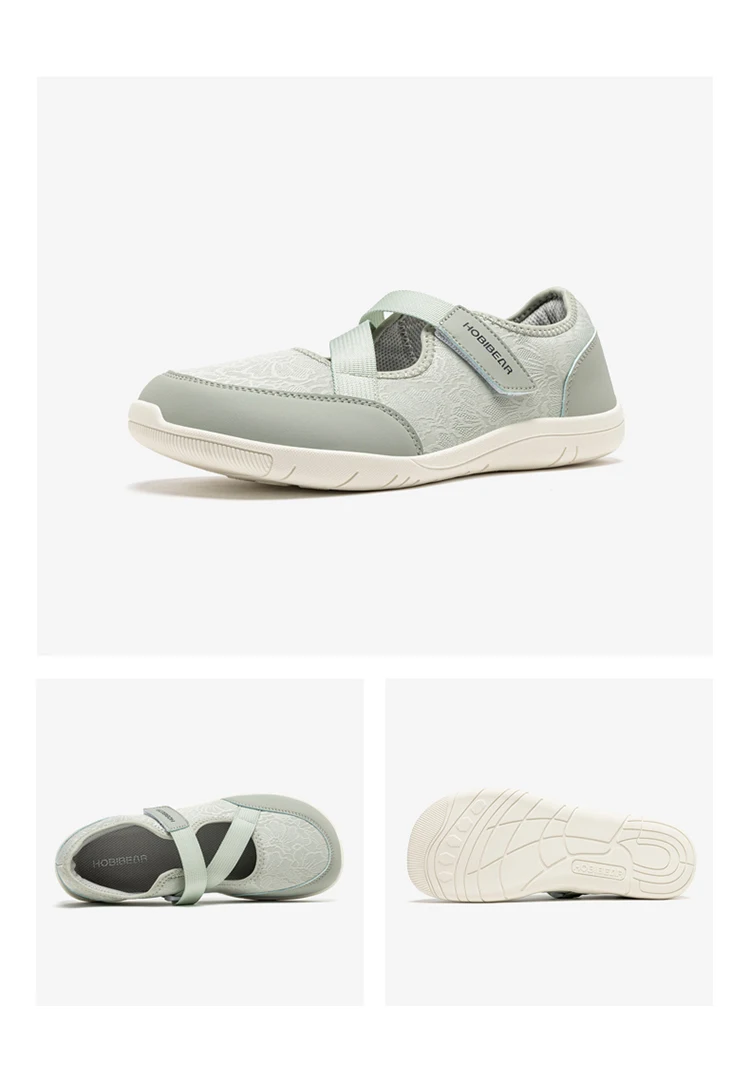 HOBIBEAR Mary Jane Flats für Damen mit breiter Passform, Barfuß-Ballettschuhe, verstellbarer Klettverschluss, leichte Zero-Drop-Schuhe – Detail 13