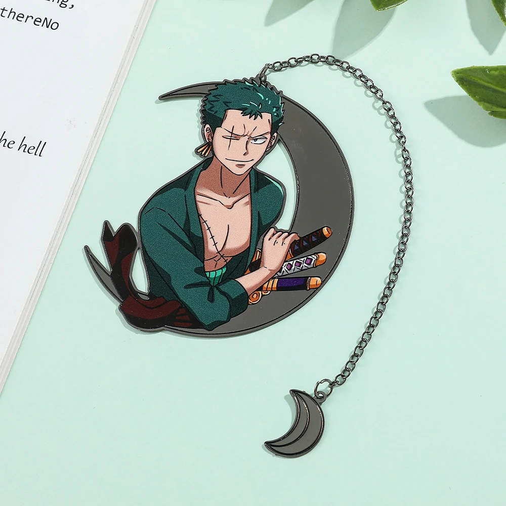 Imagem -03 - Anime Cinco Velocidade Luffy Zoro Bookmark Coleção Metal Bookmarks para Fãs Gift Stationery para o Amante Livro Novo pc