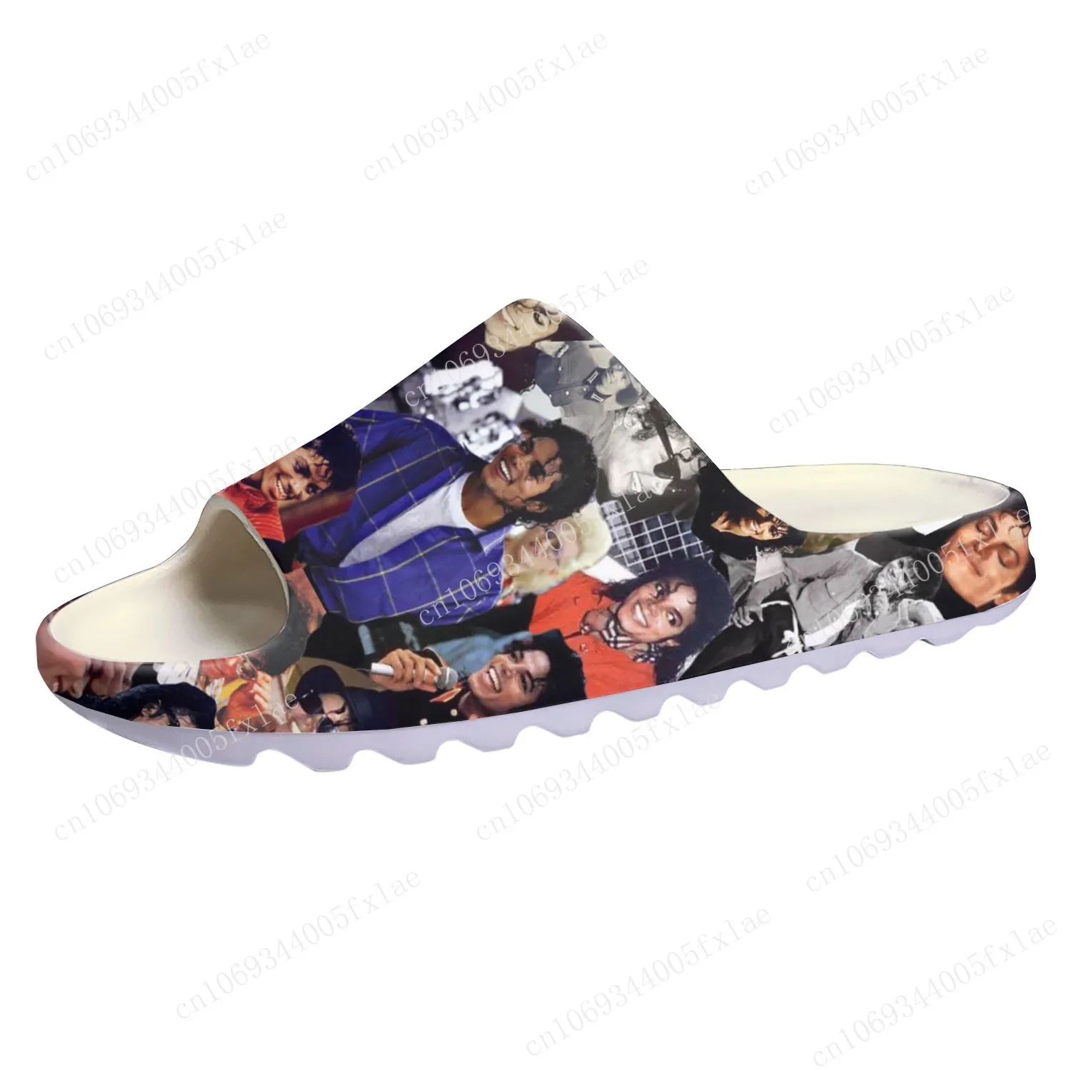 Michael Jackson Soft Sole Sllipers Home Clogs Step on Water Shoes Mens Womens Teenager Bathroom Beach Customize on Shit Sandals