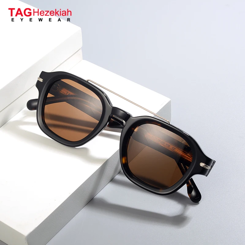 TAG 헤제키아 빈티지 아세테이트 편광 선글라스 남성용 고품질 레트로 디자이너 2025 선글라스 여성용 럭셔리 브랜드 선글라스