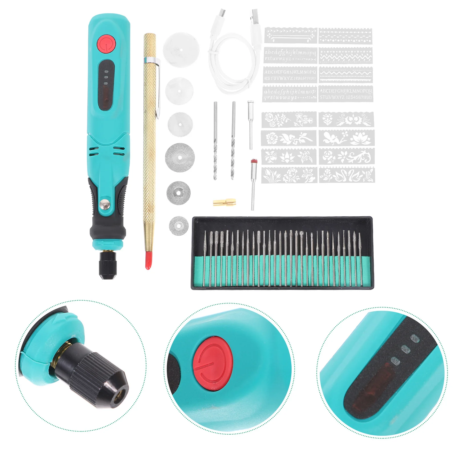 

1 комплект, электрическая шлифовальная ручка, портативный гравировальный инструмент, удобная ручка, трехступенчатый выбор для ювелирных изделий, травление нефритового дерева