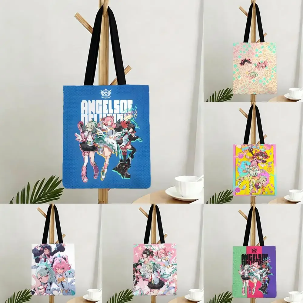 Anime Manga Angels Of Delusion Storage Bags Bags Series Print Bag Lightweight Shoulder Daily Shopping Bags