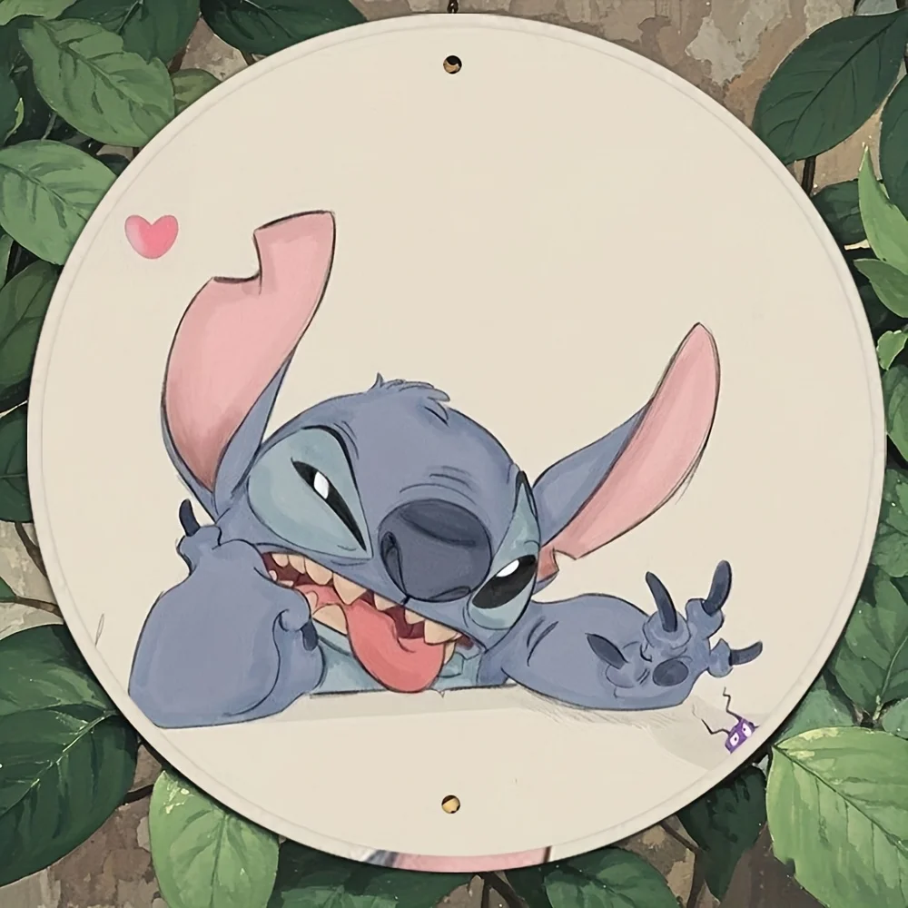 1 قطعة ، غرزة ، لوحة ألومنيوم مستديرة رائعة ، لوحة جدارية من الألومنيوم المعدني المستدير ، ديكور جدار ، ديكور منزلي غير رسمي على الموضة على سطح الطاولة