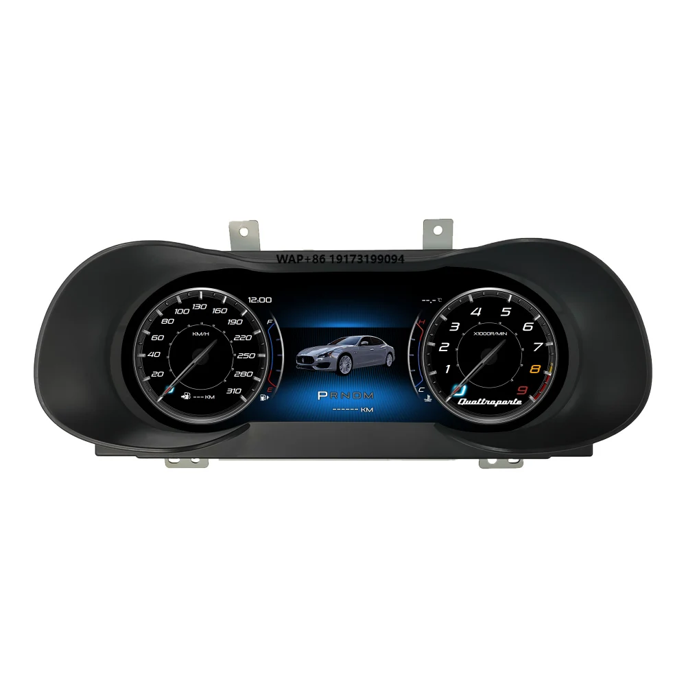 12.3 Inch Digital Cluster For Quattroporte 2014-2022 Car LCD Dashboard Instrument Panel Speed Meter Cockpit Player