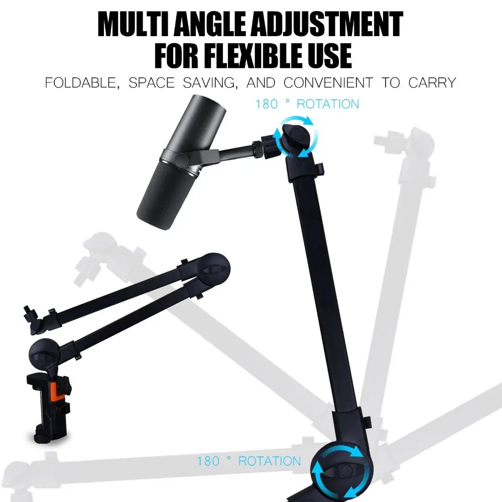Professionelle Klasse 360° °   Rotation Mikrofon Boom Arm Universal Verstellbarer Arm Desktop Ständer Robuste Mikrofon Schreibtisch Halterung Home Office