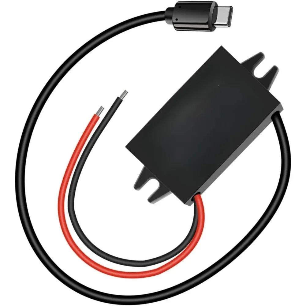 DC 12V/24V To 5V USB Buck Converter 5A Type-C Output Charging Module Waterproof Buck Power Adapter Compatible With Mobile Phone
