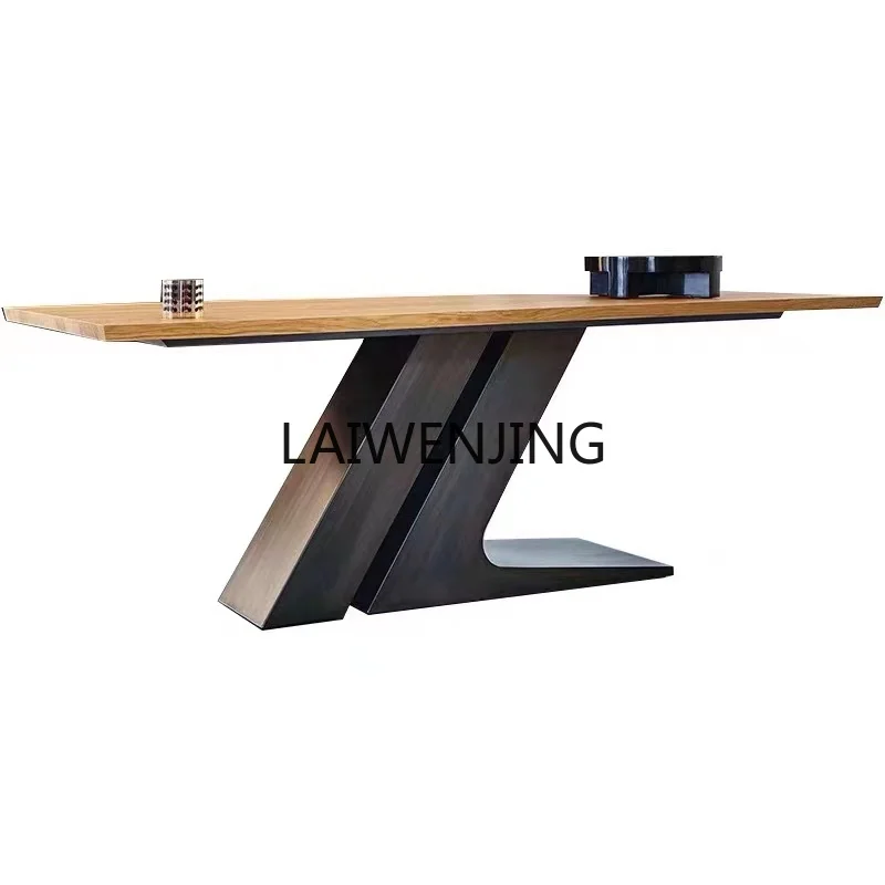 HLZ Nordic solid wood dining table personalized modern desk