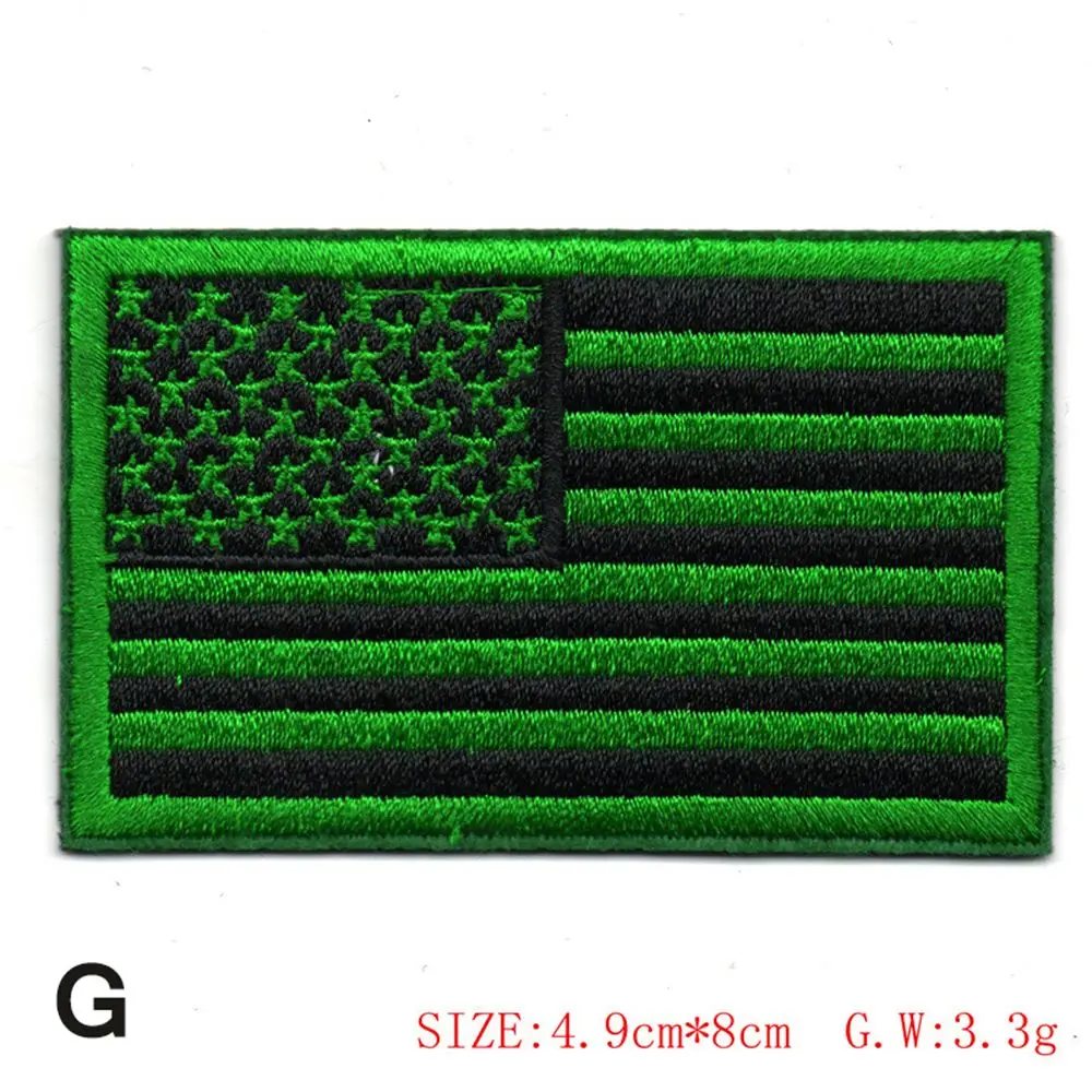 

Tactics USA Garment Patriotic Flag Sew On Appliques Embroidered Clothes Stickers Iron On Patches