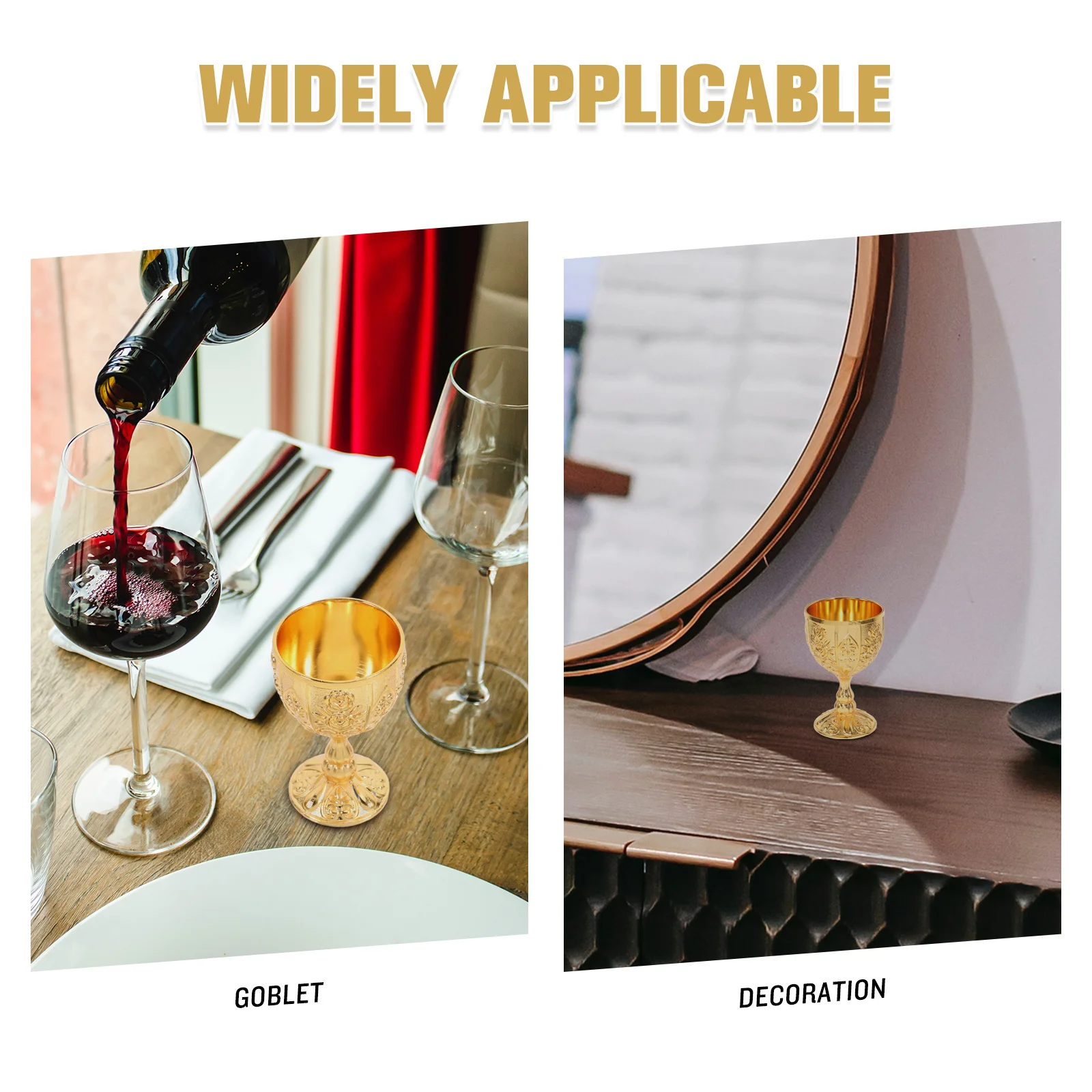 الرجعية كأس للنبيذ خمر كأس الكأس الذهبي كوب ماء مقدس القرون الوسطى التنين ديكور سبائك الزنك النحاس معدن تتحطم مقاومة #2