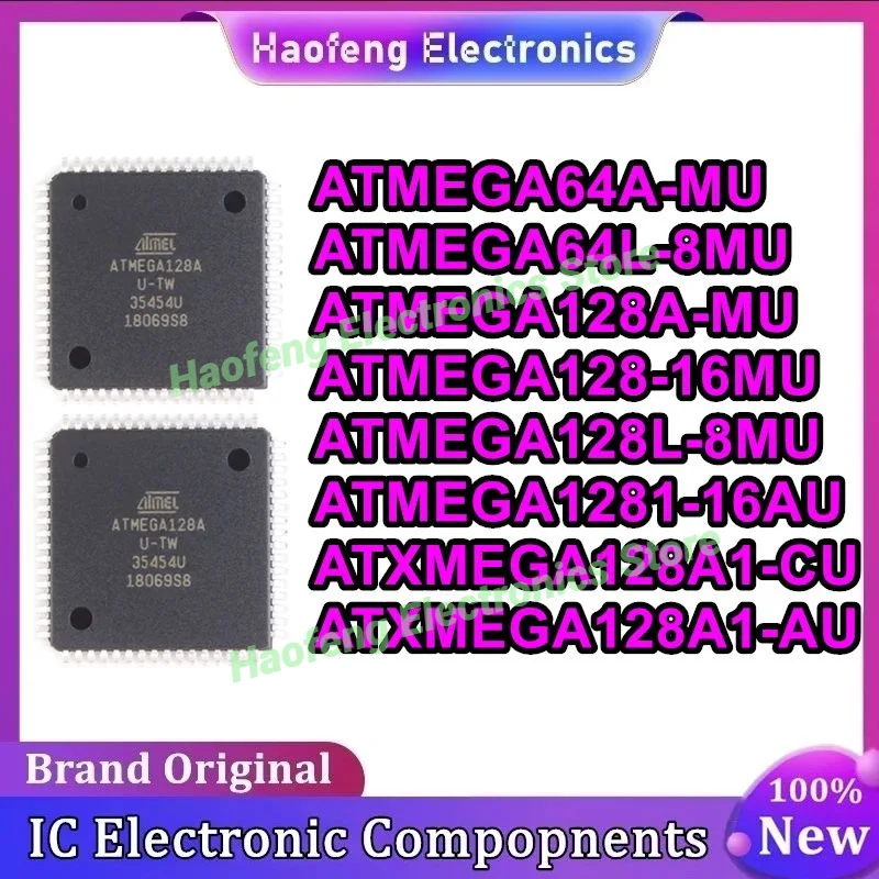 ATMEGA64A-MU ATMEGA64L-8MU ATMEGA128A-MU ATMEGA128-16MU ATMEGA128L-8MU ATMEGA1281-16AU ATXMEGA128A1-CU ATXMEGA128A1-AU in stock
