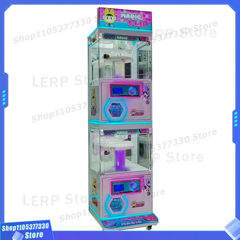 Mini Arcade Claw Machine for Kids Small Commercial Coin Operated Toy Catcher Game Console Children Entertainment Prize