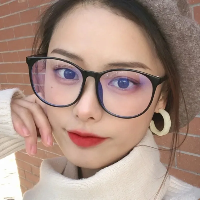 Ultra light Large Frame Anti Blue Light Eyeglass Frame Reading Glasses Fresh And Simple Optical Eyewears