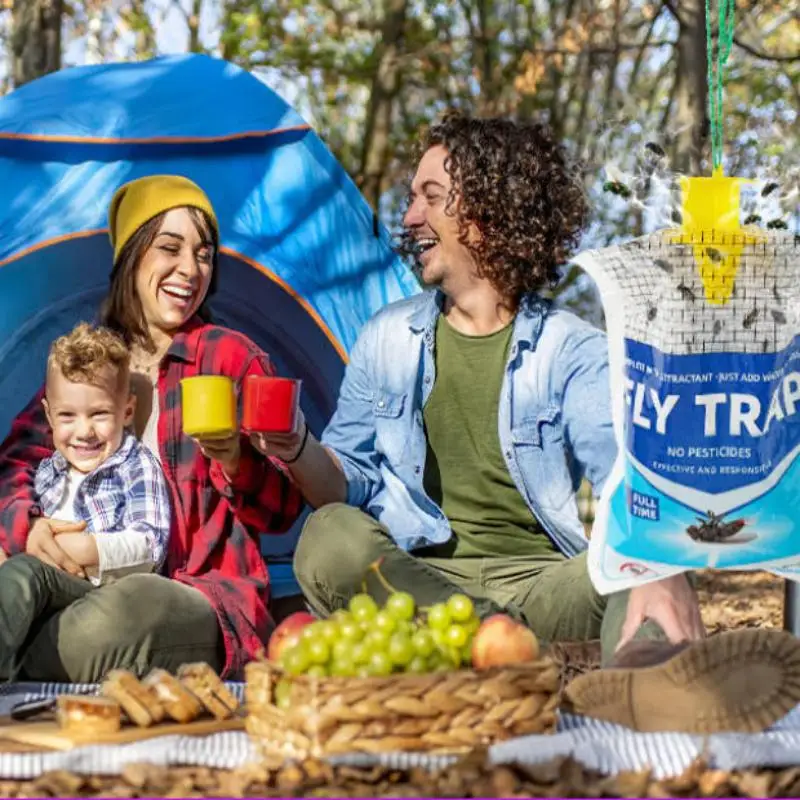 Portable Fly Catcher Bag Easy to Use 1Pcs Mosquito Trap for Camping and Picnics