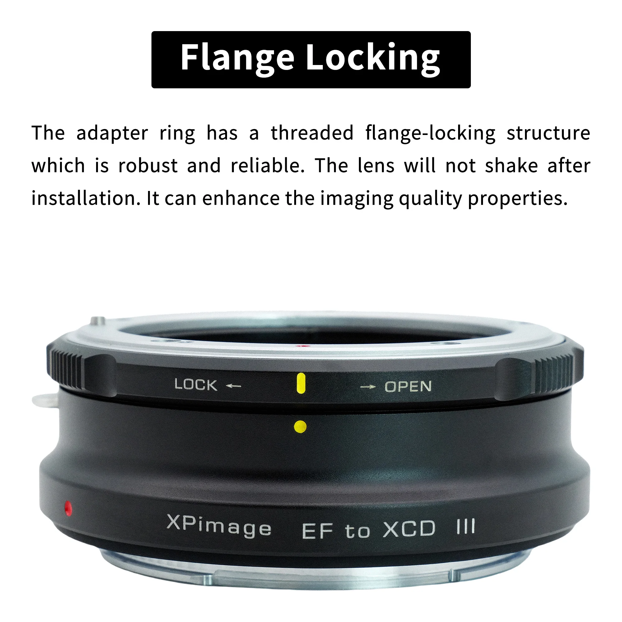 XPIMAGE EF naar XCD Lens Mount Adapter Ring Compatibel met Canon EOS Lenzen voor Hasselblad X Camera X1D X2D