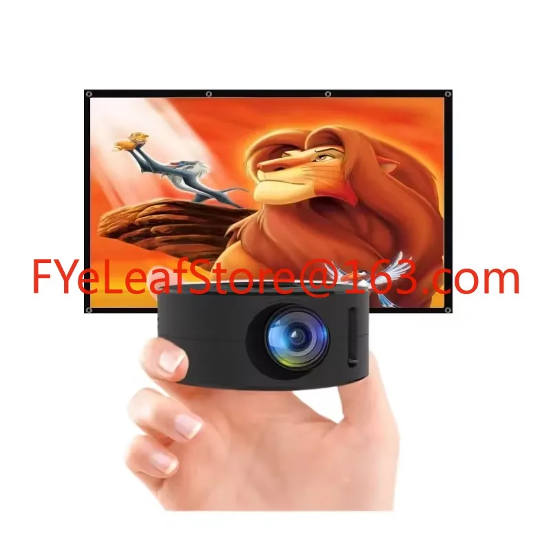 

YT200 Mini Mobile Projector 100-inch 180P LCD Home Palm Size Remote Projector Wired Screen Mirror Portable Projector