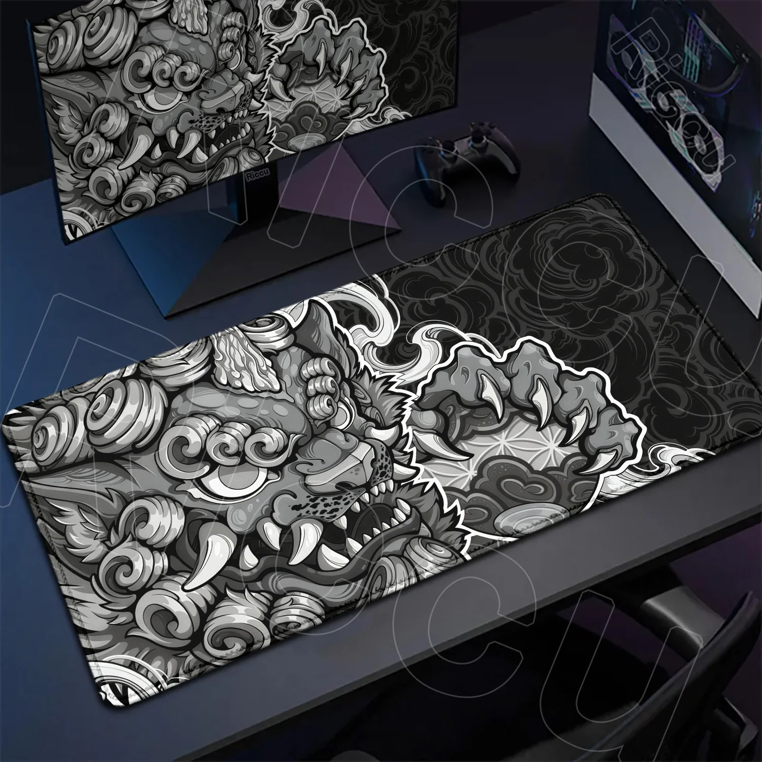 

XXL Lion dance Mouse Pad Gamer FPS anime HD Rug Gaming 800X400MM Mouse Mat Desk Mats Soft Natural Rubber Laptop Office MousePad