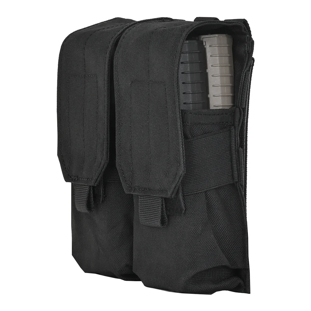 Tactical Molle Double Magazine Pouch Rifle Airsoft Paintball Shooting Holder Pack Mag Bag Carrier per M4 AK47 AR15 5.56 7.62mm