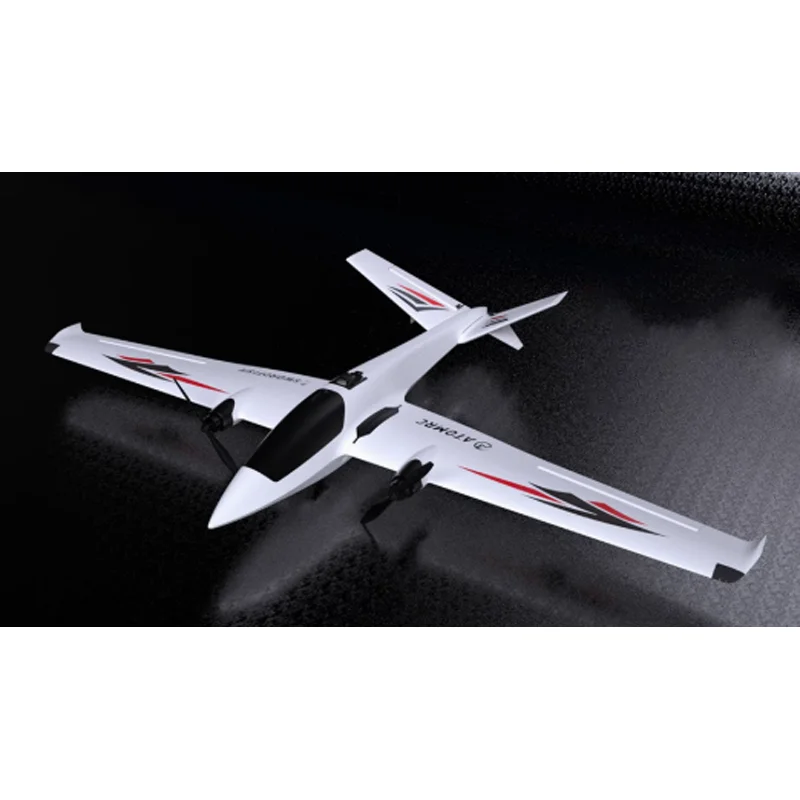

Atomrc Fixed Wing FPV Model Swordfish Double Engine V-Tail Long Distance Traverse RC Airplane Remote Control Toy for Children