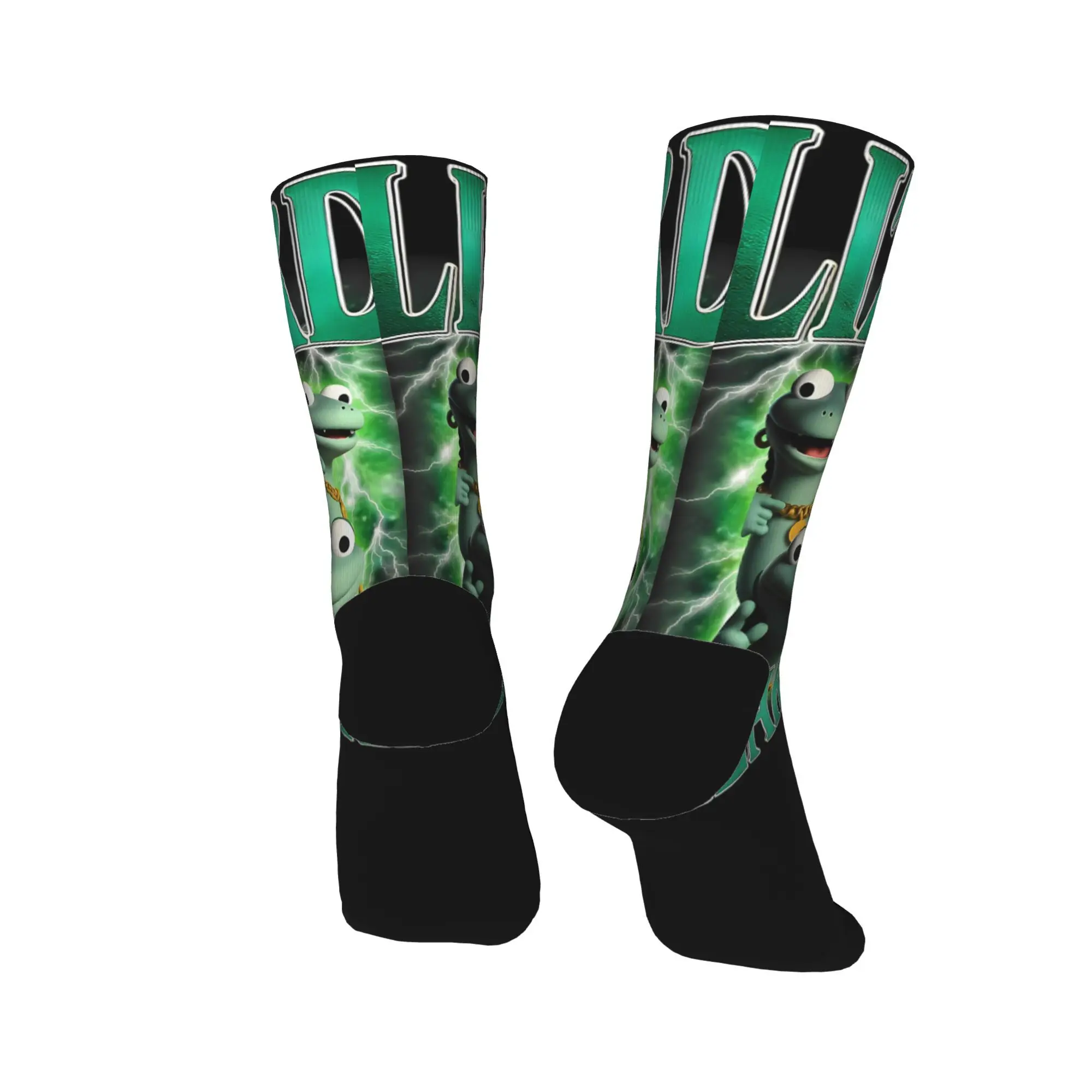 مضحك الكرتون سحلية ميمي جوارب خمر الجوارب الرجال متوسطة جوارب ناعمة الربيع الرياضة في الهواء الطلق الرسم المضادة للانزلاق الجوارب عيد ميلاد